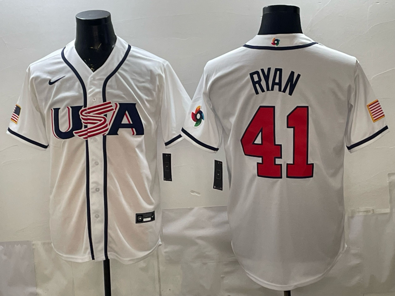 Men 2026 World cup white MLB Nike jersey 006